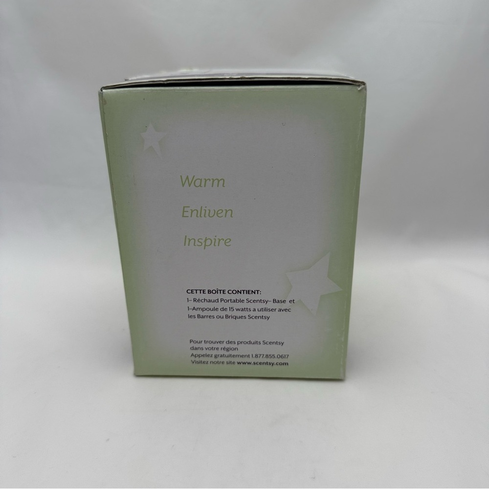 Scentsy Plug In Warmer Black White Ceramic Twig Pattern β Open Box Unused - Picture 4 of 16